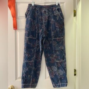 Urban Outfitters Floral Jacquard Pants